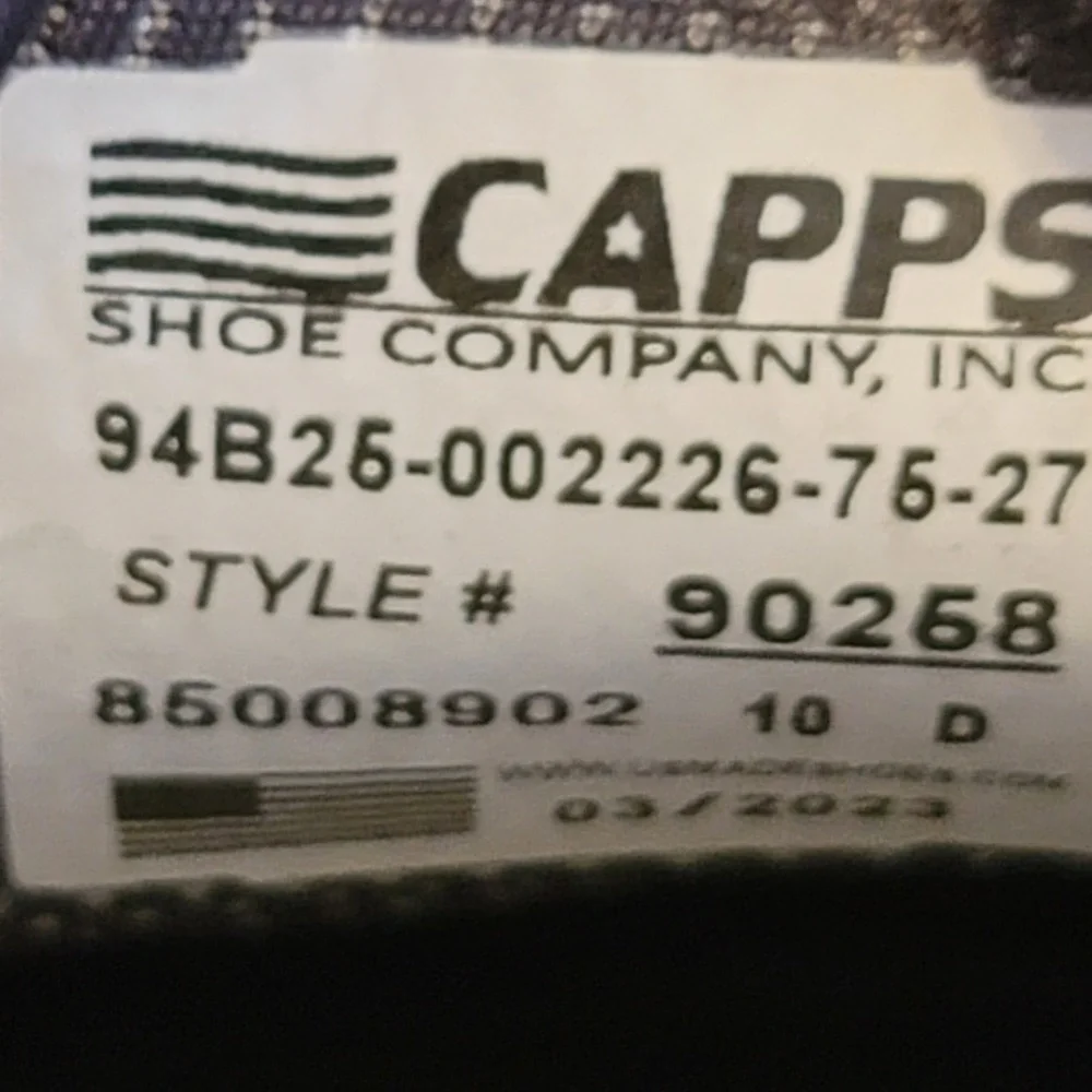 Capps Shoe Company capps shoe